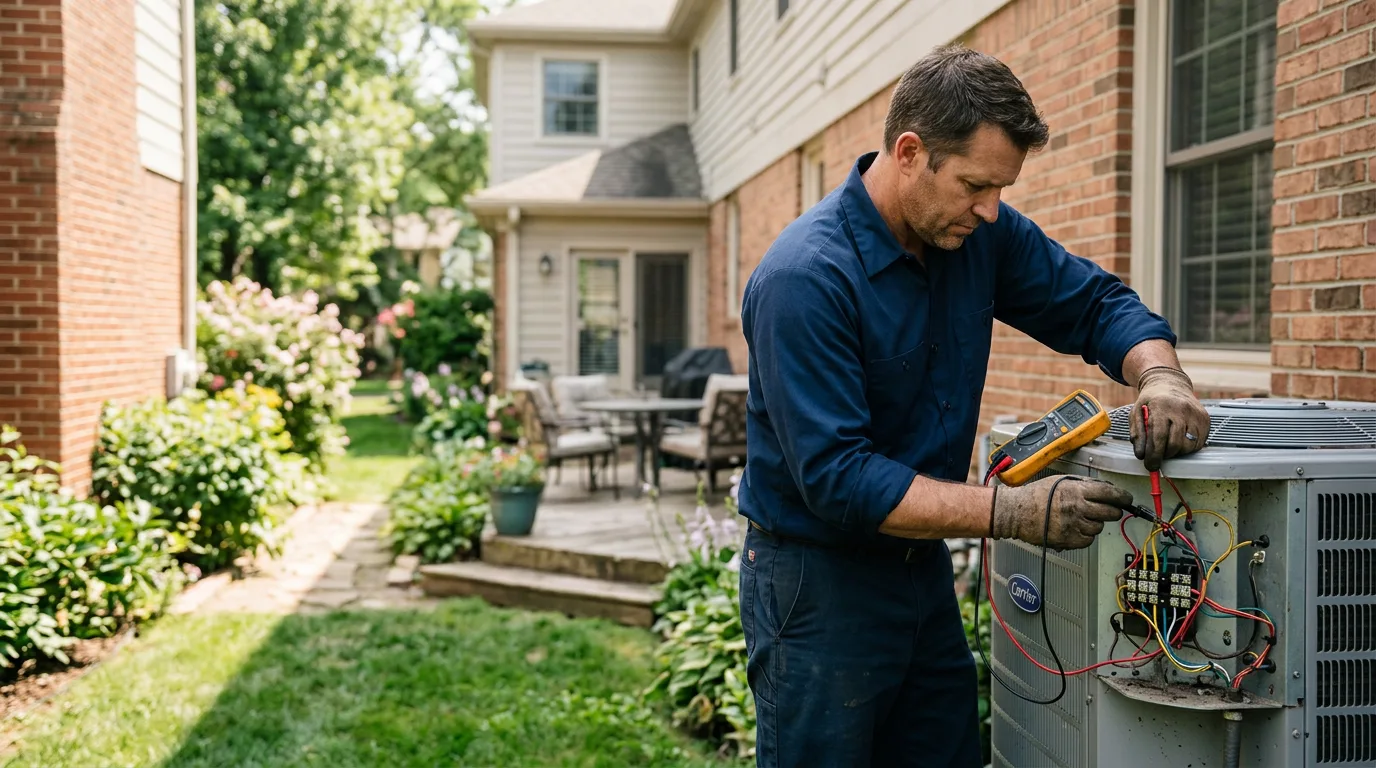HVAC technician working near Sharpsburg, KY